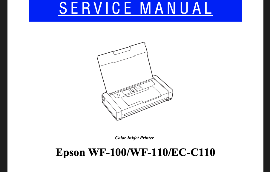 epson wf 100 printer manual