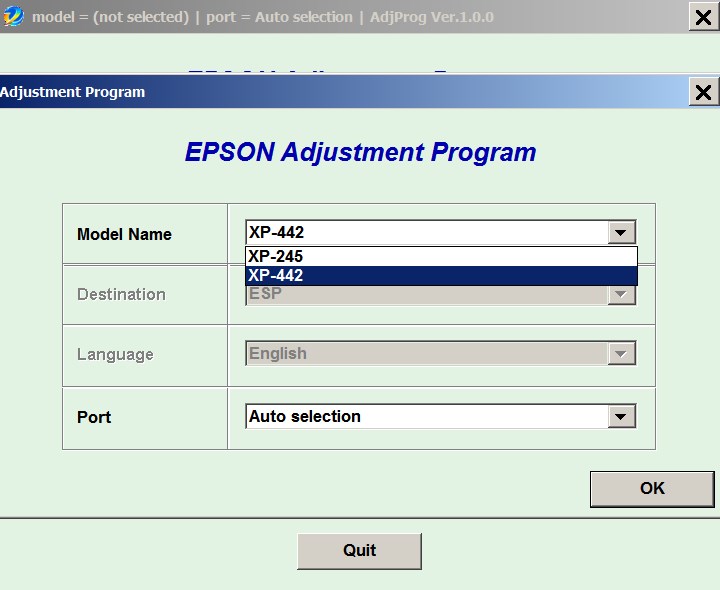 Epson XP-245, (ESP) Ver.1.0.0 Service Program New! Service Manuals download service