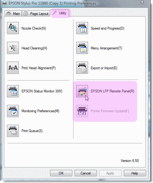 How To Update The Firmware Of The Epson Printer 9747