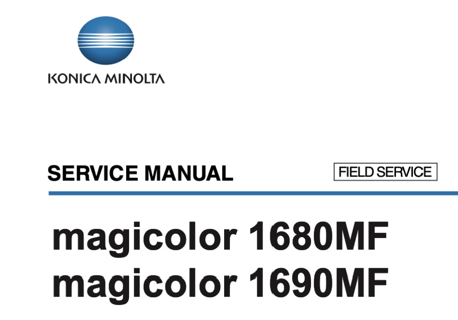 Konica / Minolta magicolor 1680MF, 1690MF Service Manual