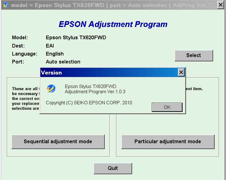 adjustment program epson tx300f