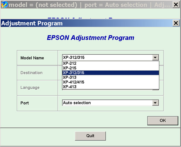 Epson XP-212, XP-312, XP-313, XP-315, XP-412, XP-413, XP-415 (Euro, CISMEA) Ver.1.0.0 Service Adjustment Program - Service Manuals download service